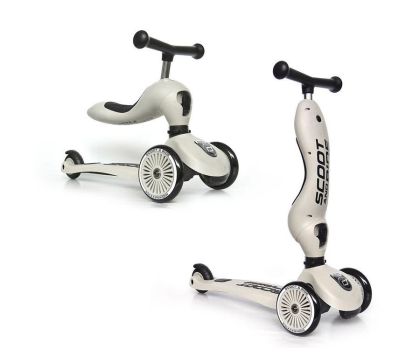 Hulajnoga dla dzieci Scoot & Ride Highwaykick 1 Jeździk i hulajnoga 2w1 Ash